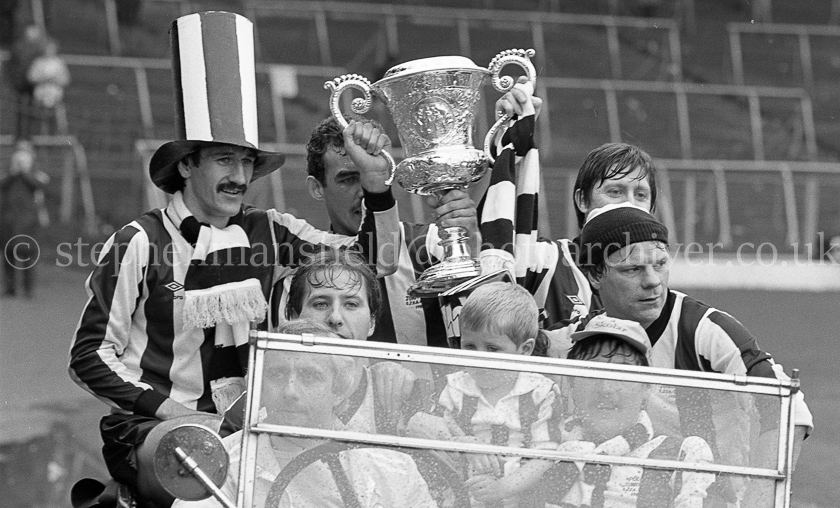 Pollok FC v Arthurlie FC in Junior Cup Final 1981.