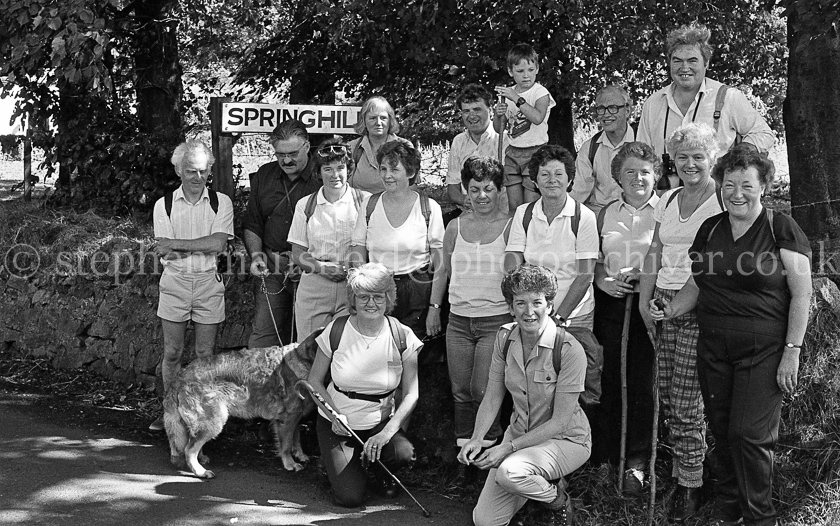 Barrhead Rambling Club 1988.
