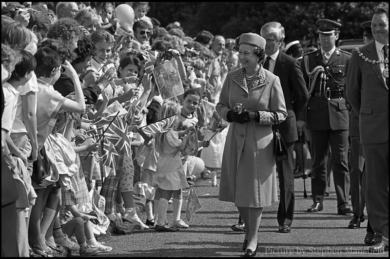 HM Queen Elizabeth II visits St Margaret's Hospice in Clydebank.