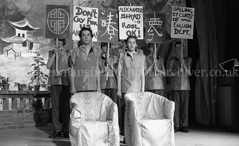 Barrhead High School's production of The Mikado 1977.