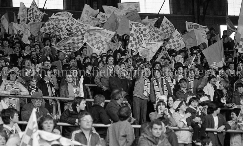 Pollok FC v Arthurlie FC in Junior Cup Final 1981.