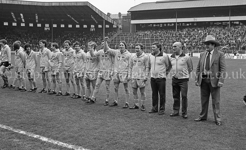 Pollok FC v Arthurlie FC in Junior Cup Final 1981.