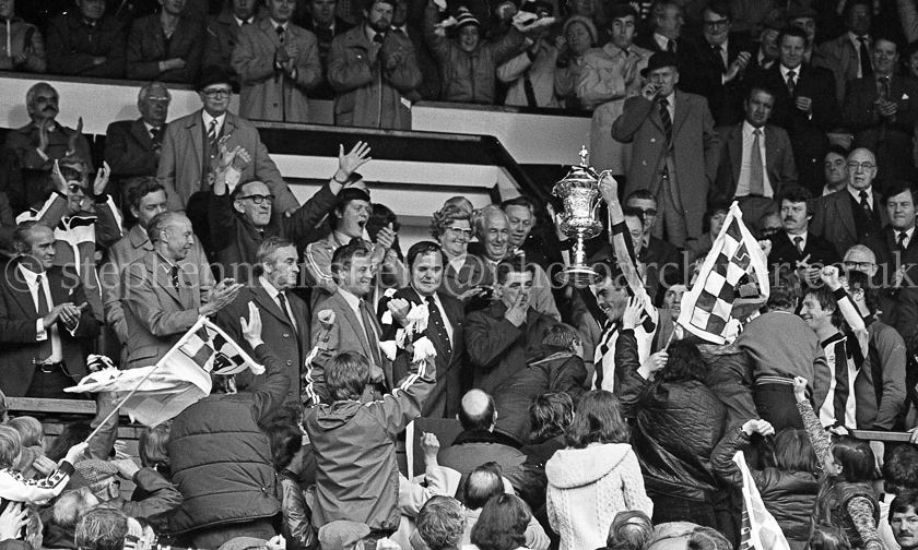 Pollok FC v Arthurlie FC in Junior Cup Final 1981.