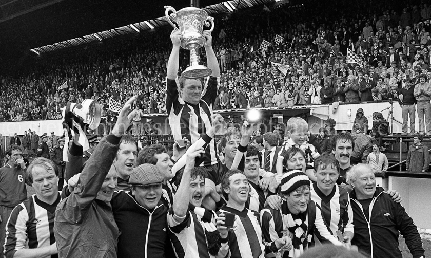 Pollok FC v Arthurlie FC in Junior Cup Final 1981.