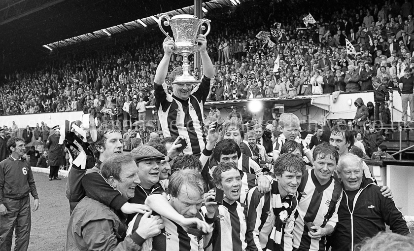 Pollok FC v Arthurlie FC in Junior Cup Final 1981.