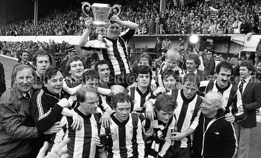 Pollok FC v Arthurlie FC in Junior Cup Final 1981.