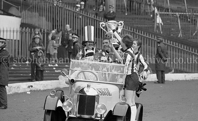 Pollok FC v Arthurlie FC in Junior Cup Final 1981.