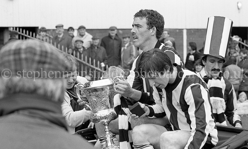Pollok FC v Arthurlie FC in Junior Cup Final 1981.