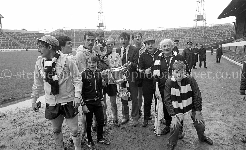 Pollok FC v Arthurlie FC in Junior Cup Final 1981.