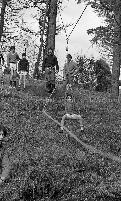 The 1st Barrhead Cubs and Scouts at Peesweep Camp in 1984.