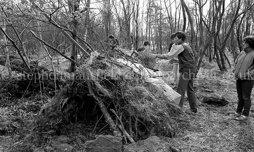 The 1st Barrhead Cubs and Scouts at Peesweep Camp in 1984.