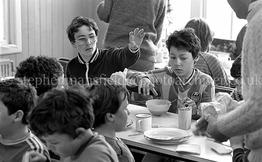 The 1st Barrhead Cubs and Scouts at Peesweep Camp in 1984.