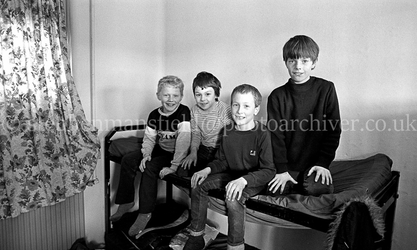 The 1st Barrhead Cubs and Scouts at Peesweep Camp in 1984.