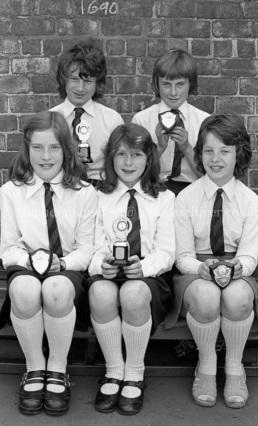 Eastwood Schools end of Term Prizewinners 1976.